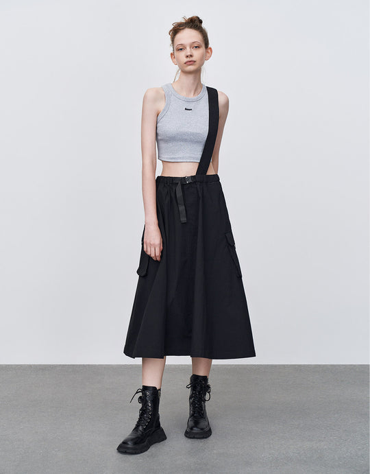 Midi Skirt With Detachable Strap
