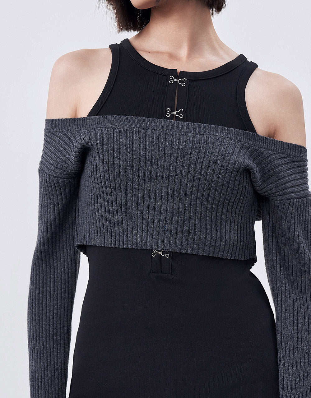 Combination Knit Dress