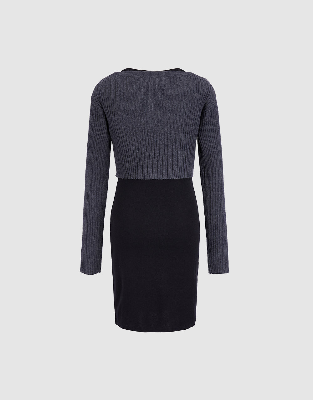 Combination Knit Dress
