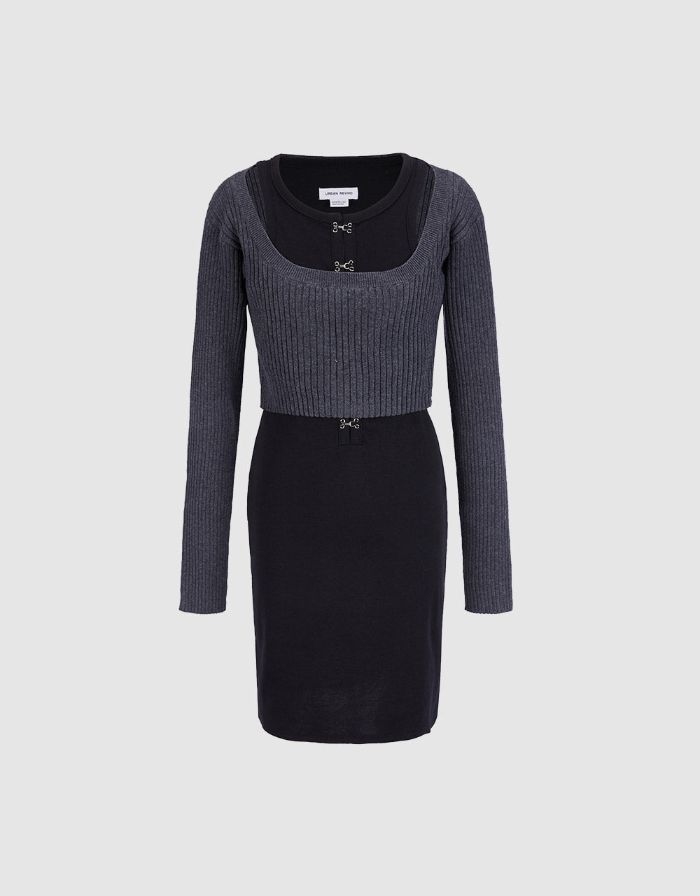 Combination Knit Dress