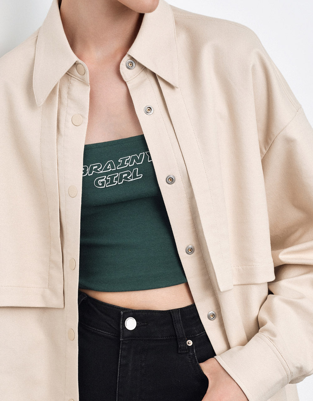 Combination Button Up Shirt