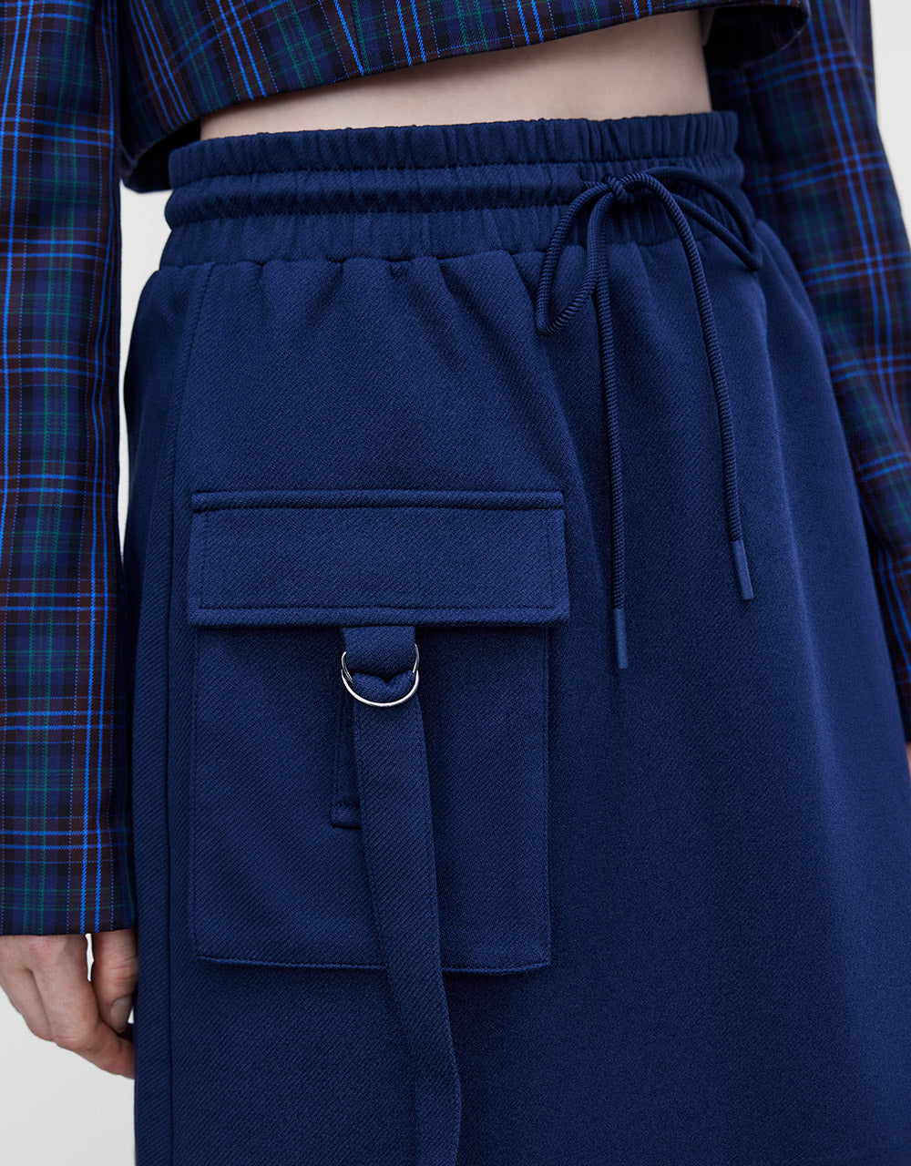 High Waist Mini Skirt With Pocket