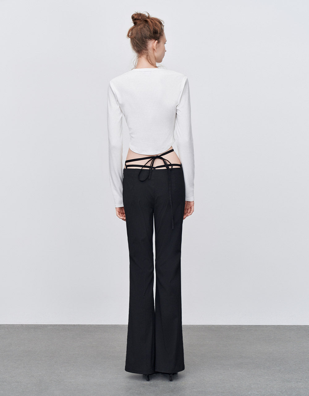 Tie Side Flare Pants