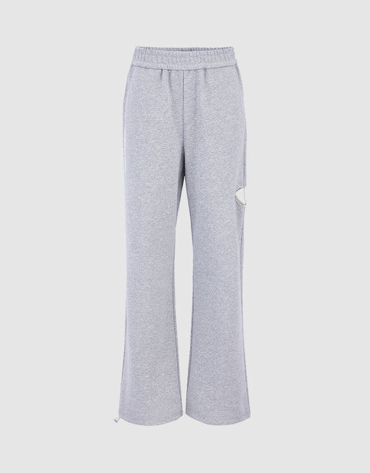 Ripped Straight Fit Pants