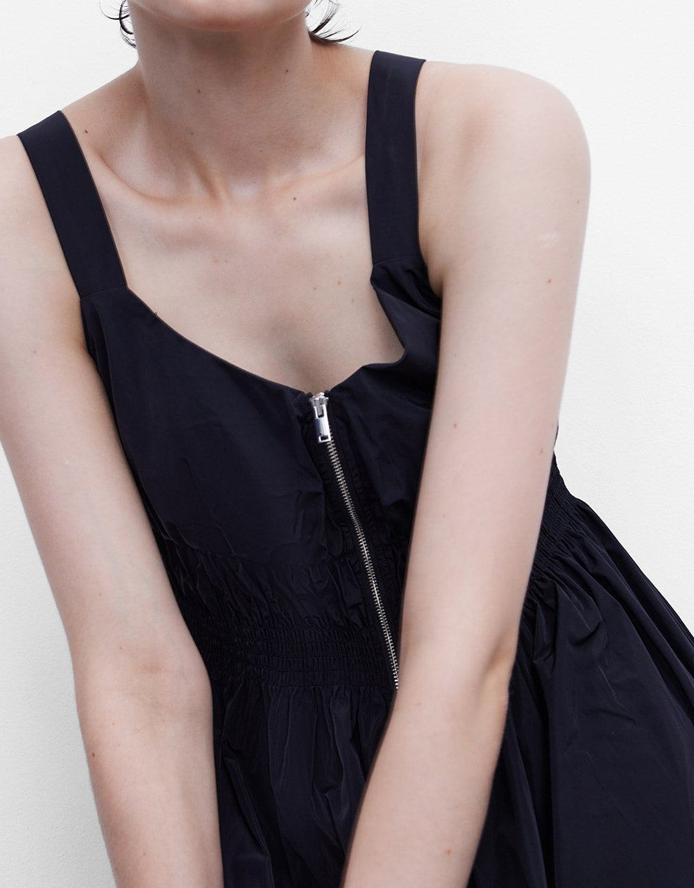 Zip Up Layered Dress