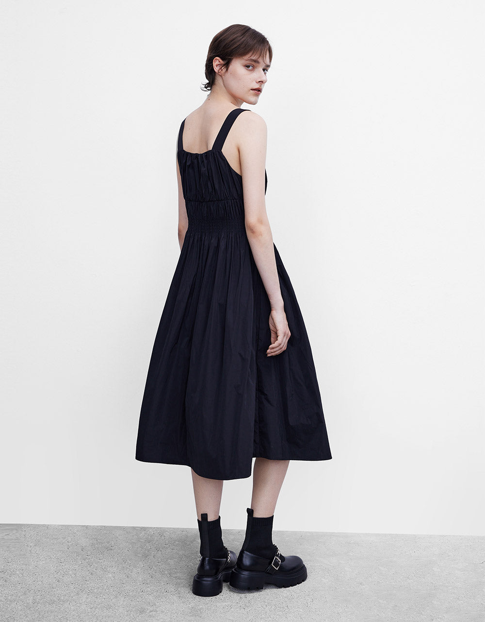 Zip Up Layered Dress