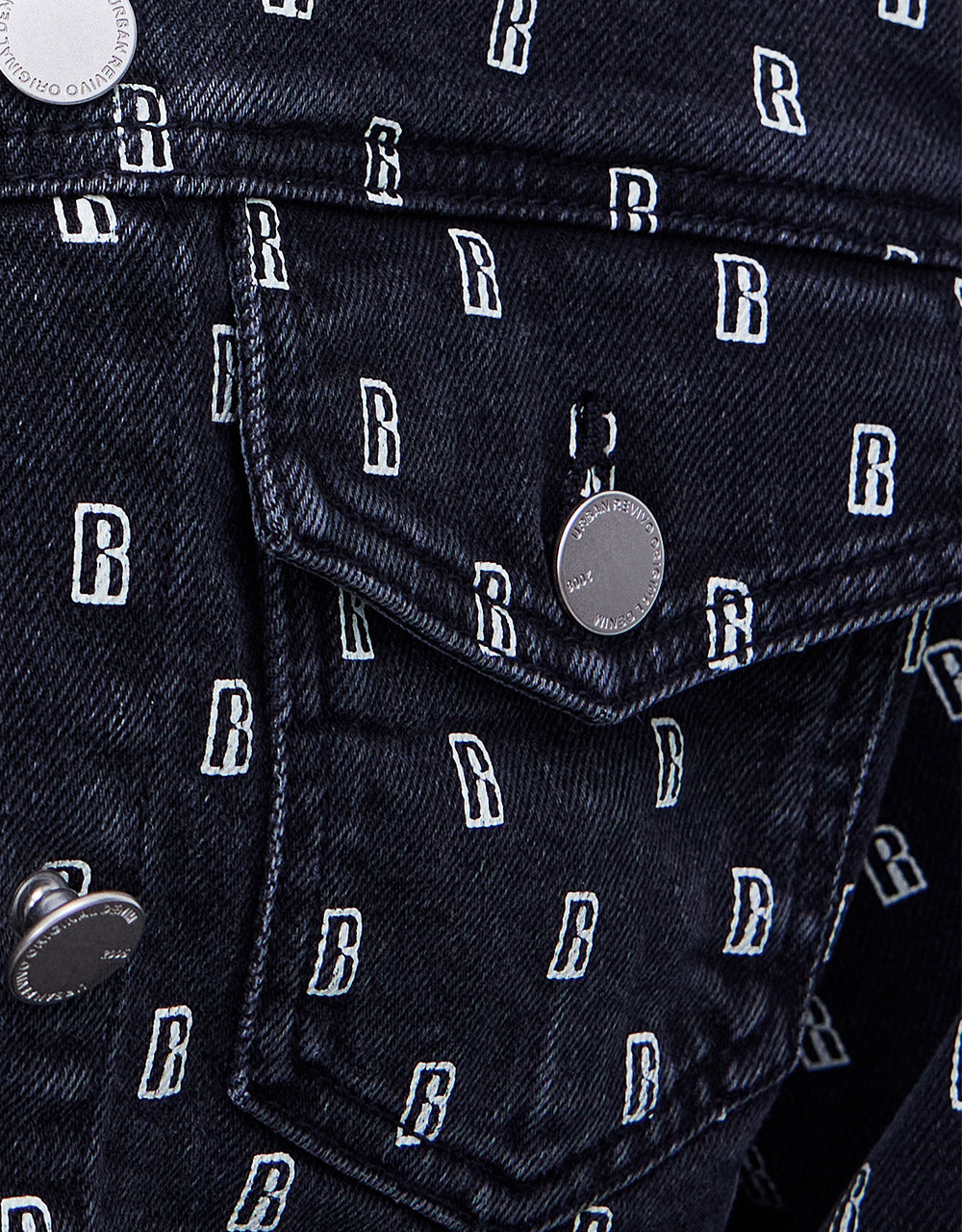 Letter Print Denim Jacket