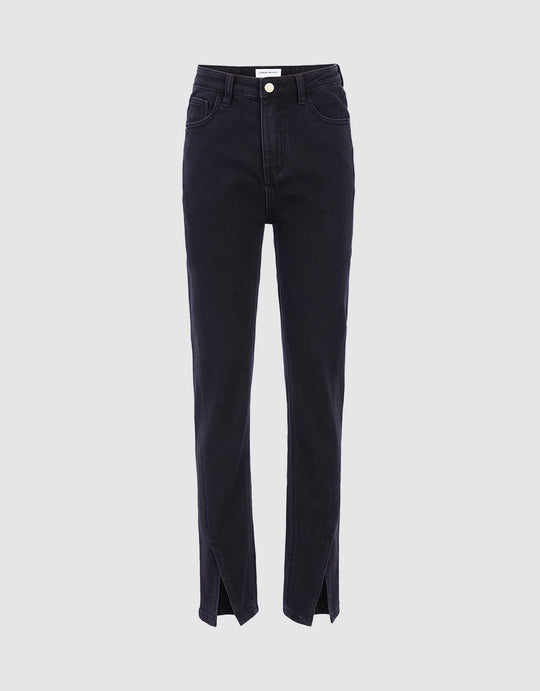 Slit Hem Skinny Jeans