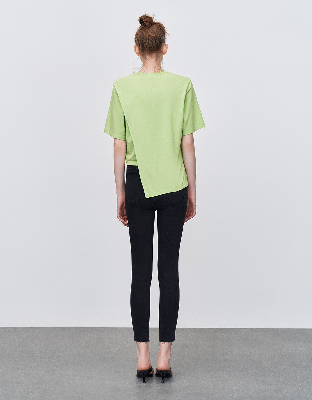 Slit Hem Skinny Jeans