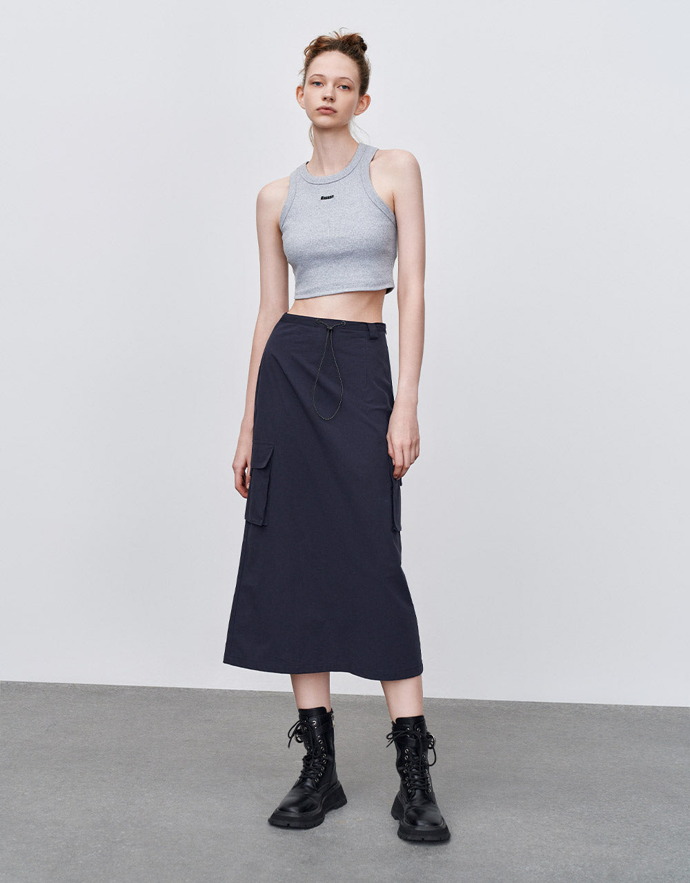Midi Skirt With Purse