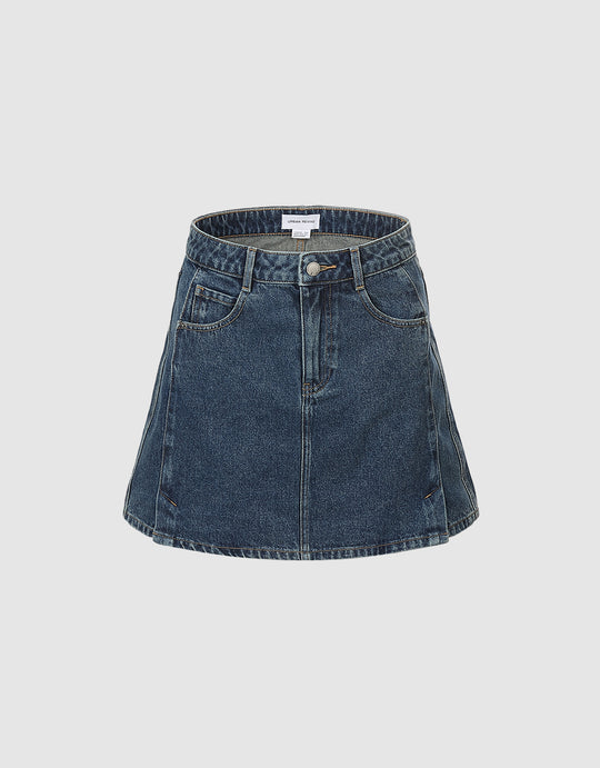 Denim Mini Skirt