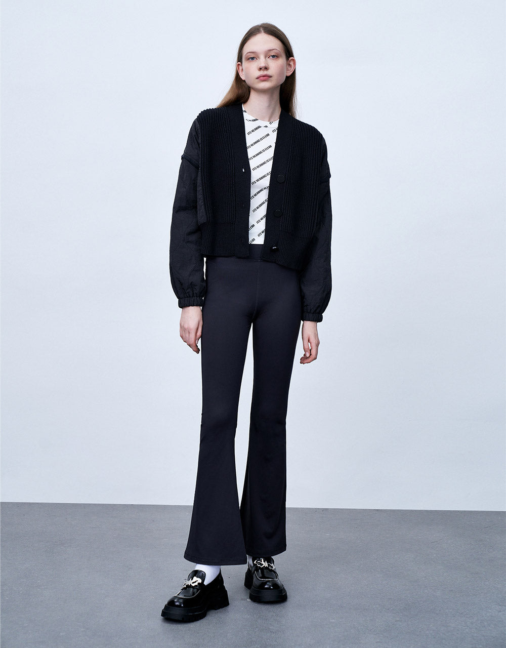 High Waist Skinny Flare Pants