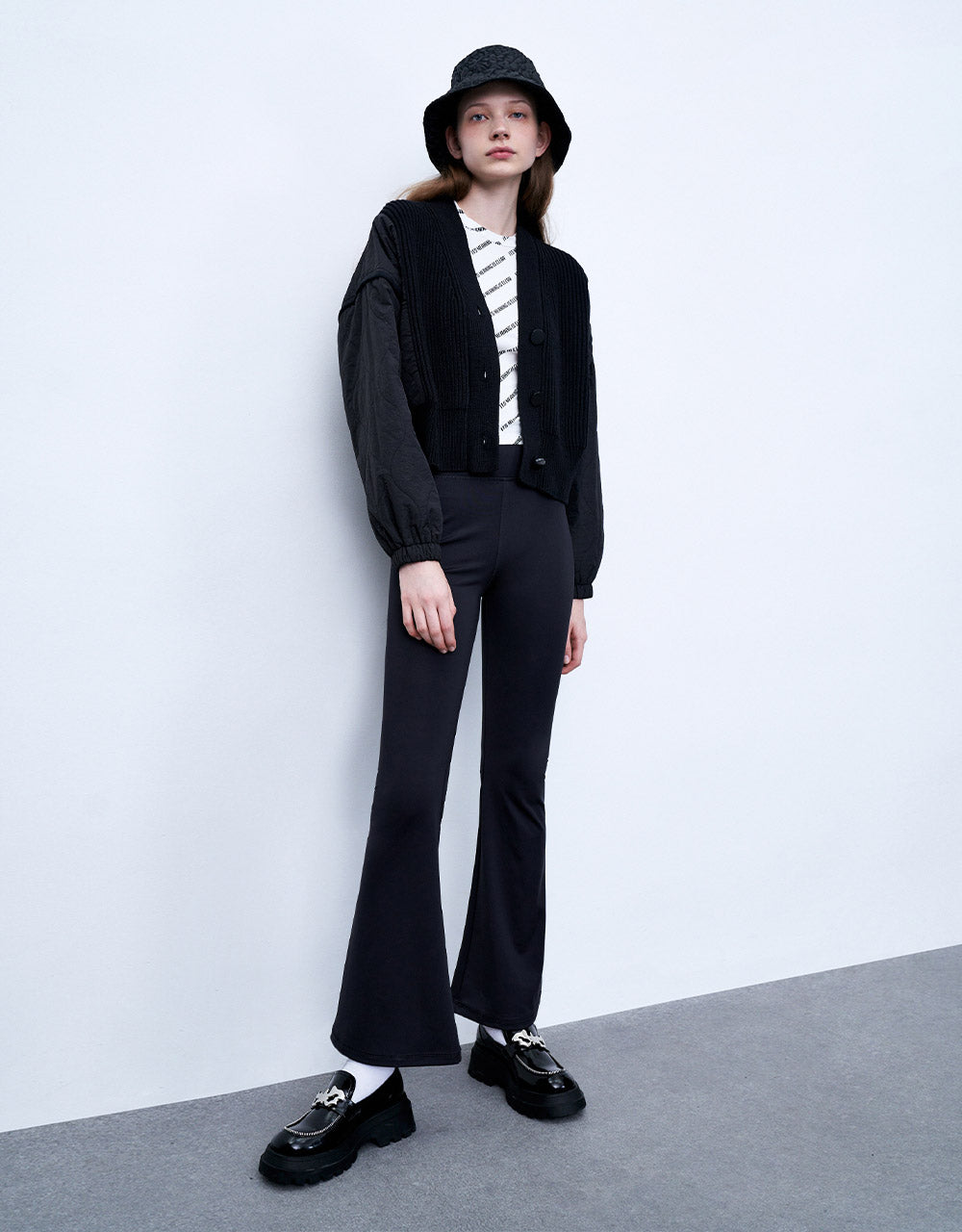 High Waist Skinny Flare Pants