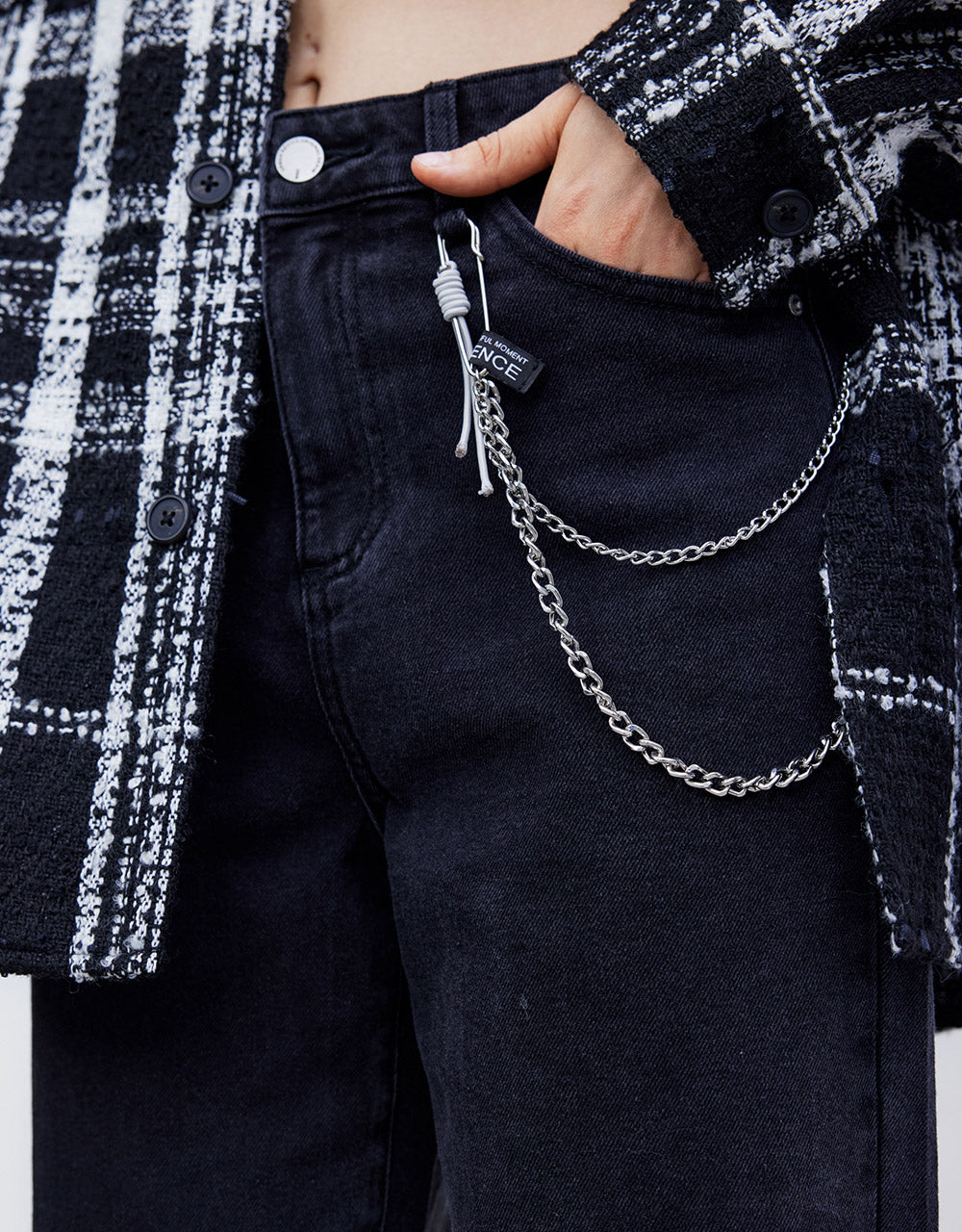 Mid Waist Straight Jeans