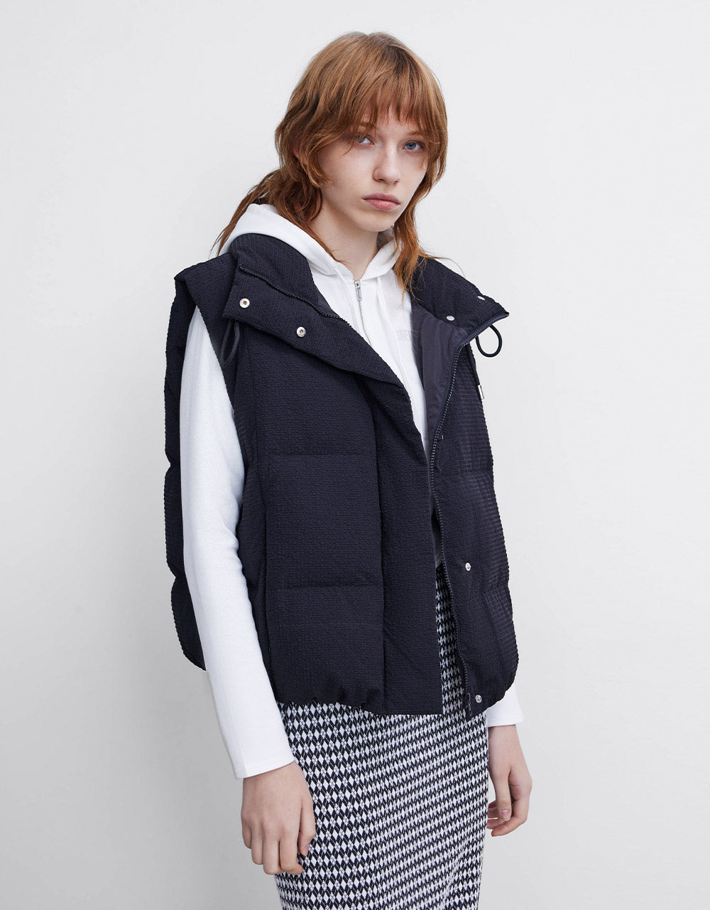 Textured Down Gilet