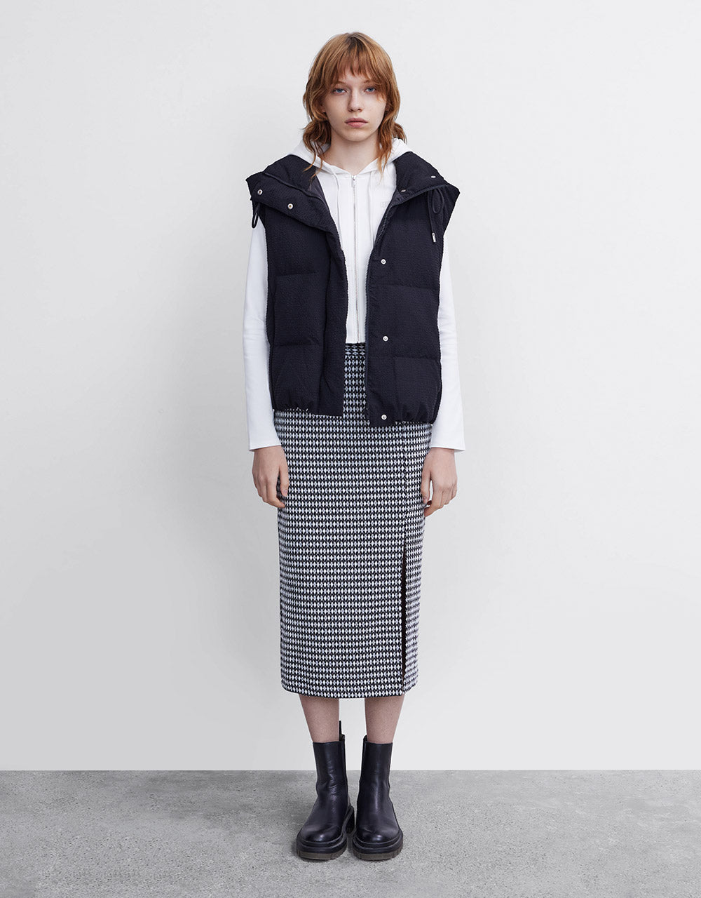 Textured Down Gilet