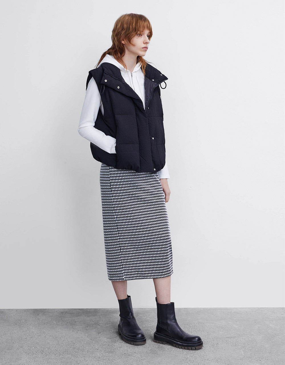 Textured Down Gilet