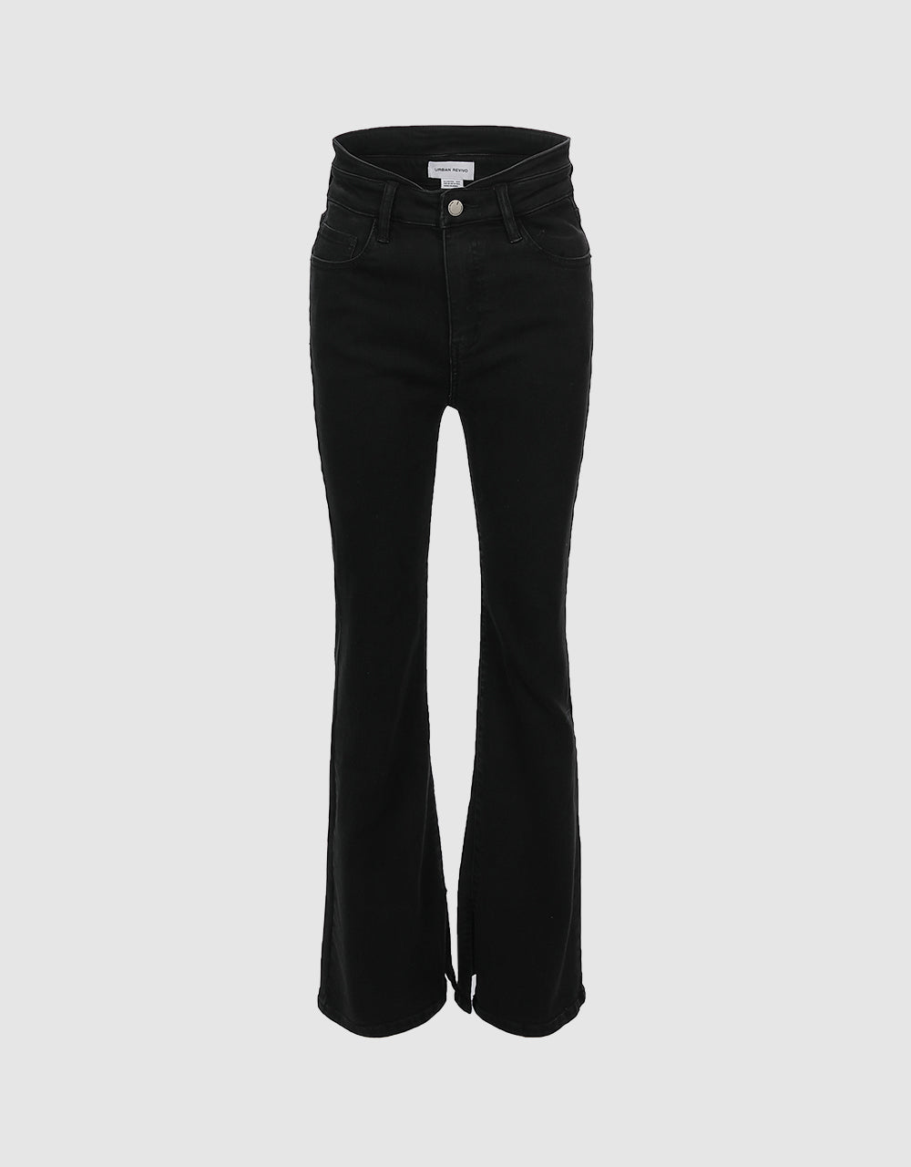 Mid Waist Maxi Flare Jeans