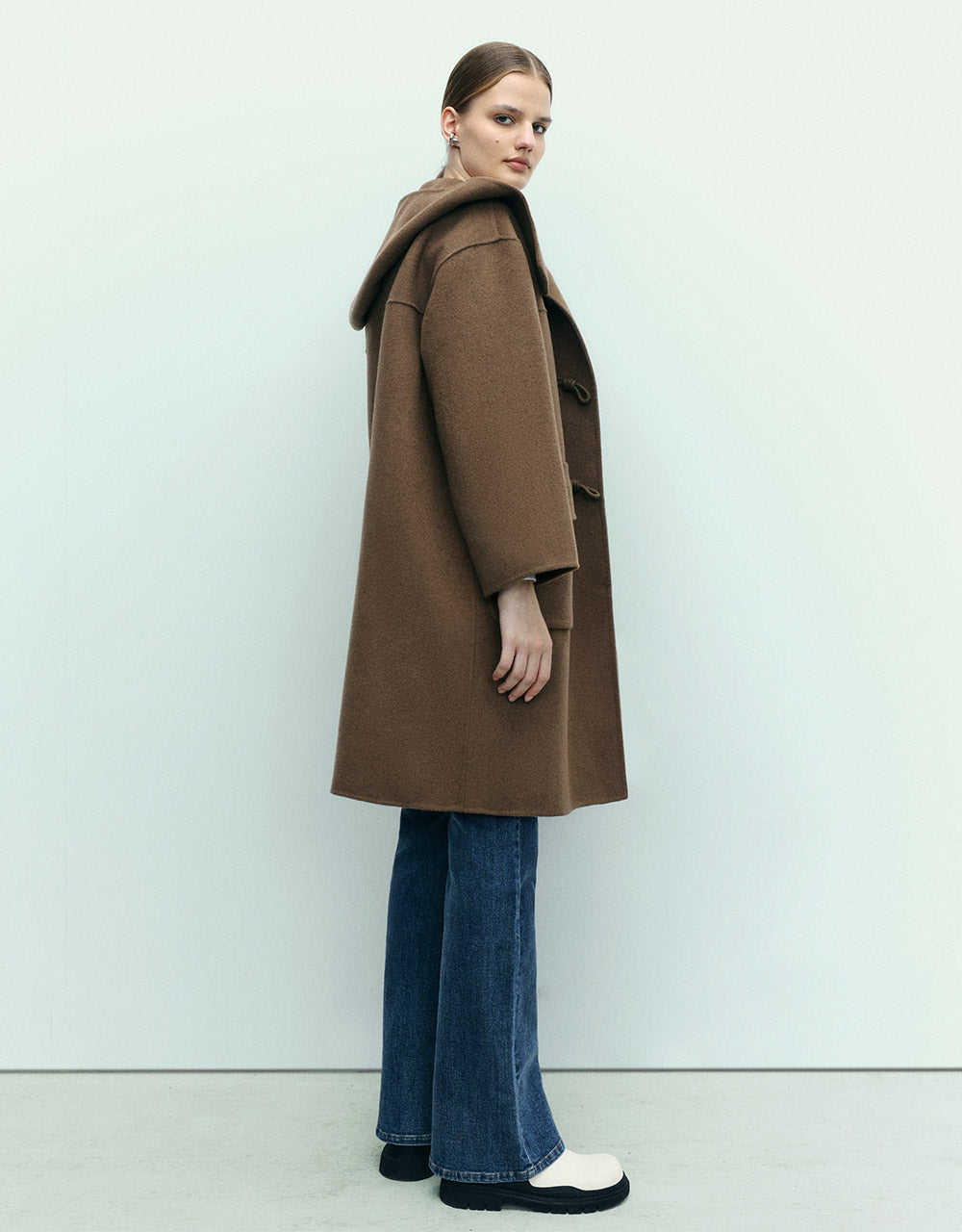 Slit Hem Straight Jeans