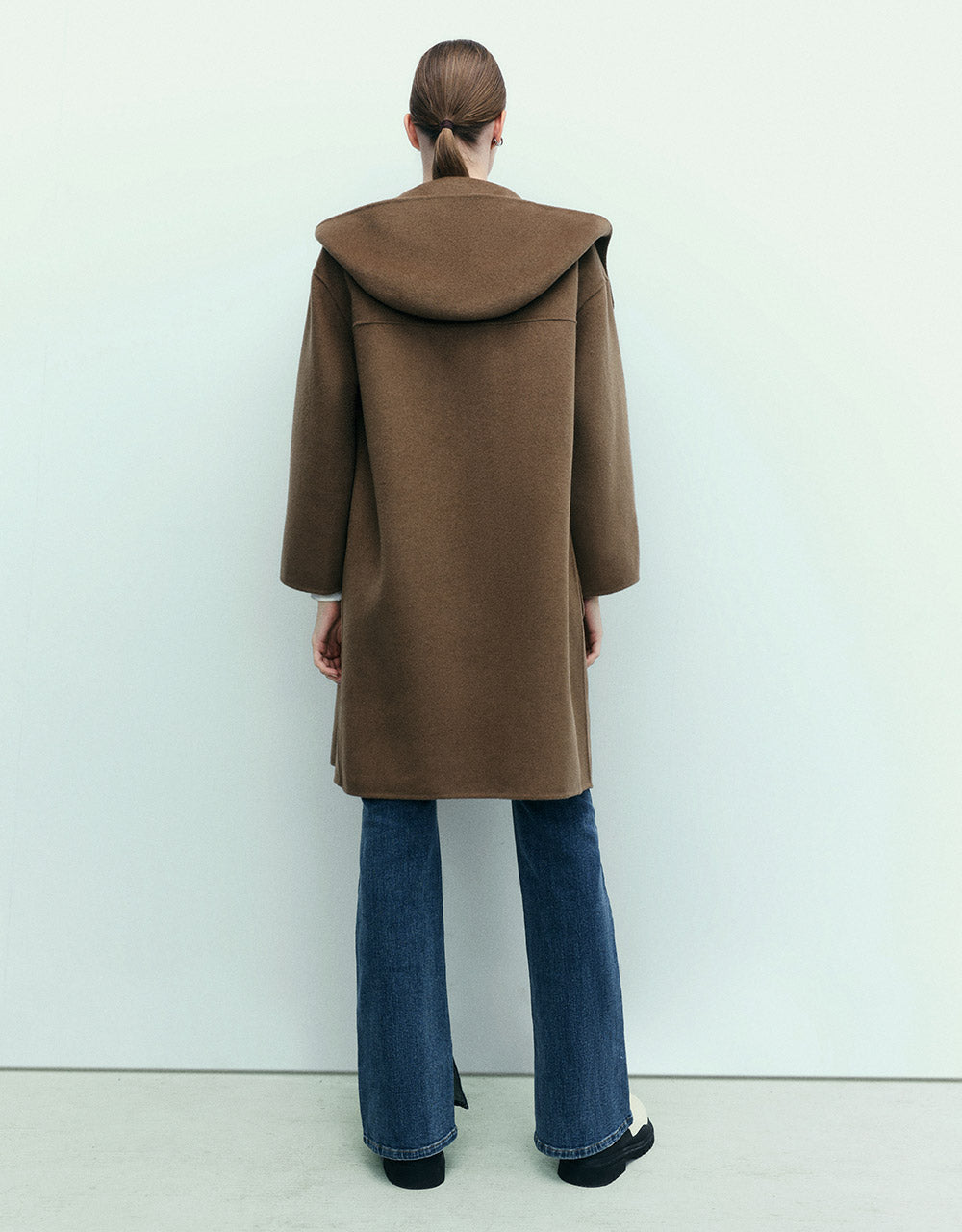 Slit Hem Straight Jeans