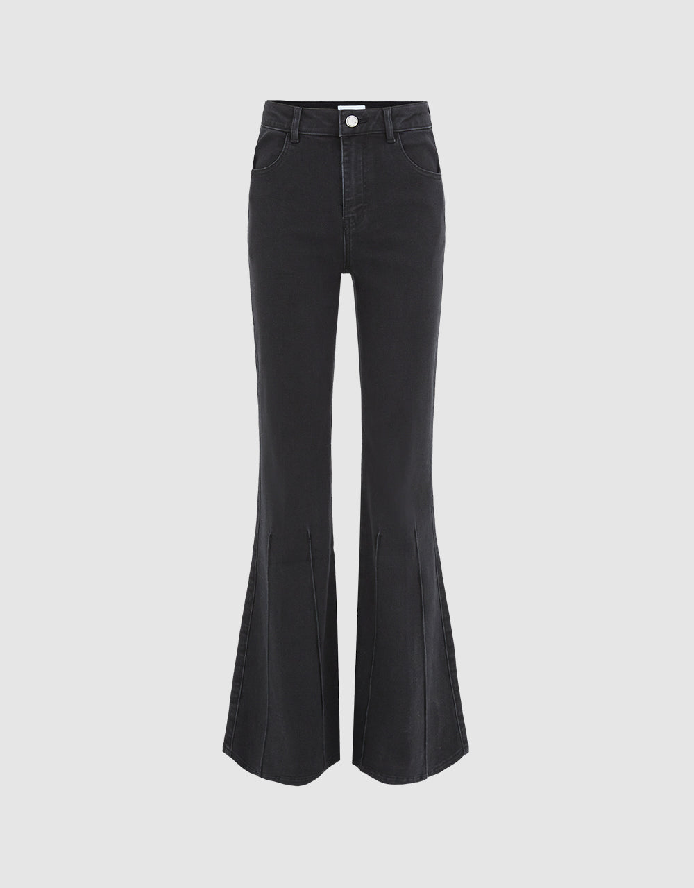 Stitch Detail Flare Jeans